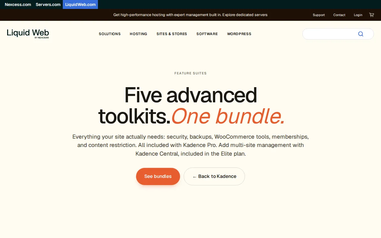 Restrict Content Pro homepage screenshot