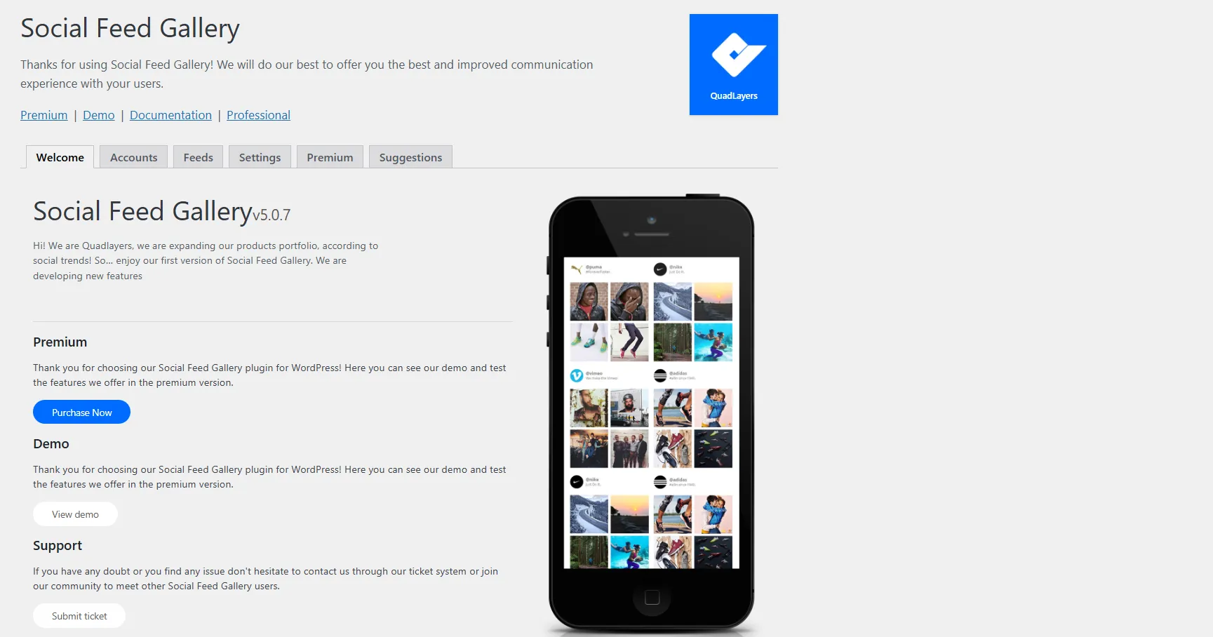 Social Feed Gallery