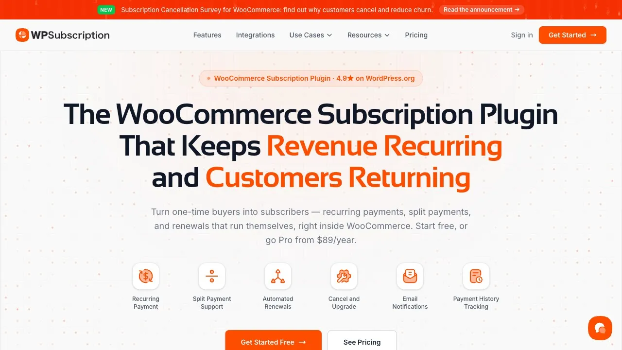 WPSubscription — the WooCommerce subscription plugin
